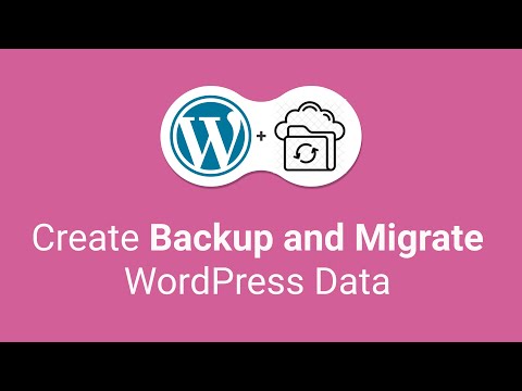 How to create Backup and Migrate a WordPress site | Import Export Data | 2020