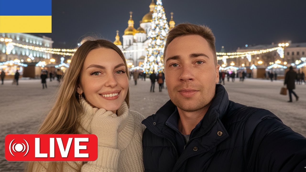 LIVE from KYIV, UKRAINE | Night Walk & City Atmosphere 🇺🇦