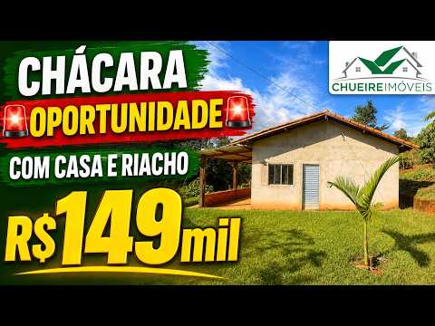 CHÁCARA ***(VENDIDO)***🚨OPORTUNIDADE🚨COM CASA E RIACHO R$149mil