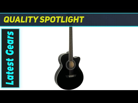 Washburn EA12B | Mini Jumbo Acoustic-Electric Guitar, Black. New with Full Warranty! image 2