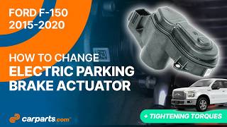 How to replace the Electric Parking Brake Actuator 2015 - 2020 Ford F-150 🚗