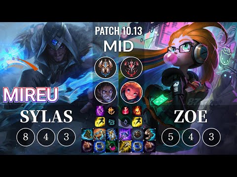 HLE Mireu Sylas vs Zoe Mid - KR Patch 10.13