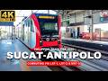 4K FULL RIDE Sucat To Antipolo Via Philippine Trains LRT 1 To MRT 3 To LRT 2 2025