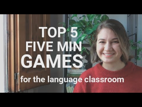 TOP 5 FIVE MINUTE GAMES for English class