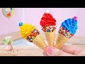 Ice Cream Making Best Miniature Chocolate Ice Cream Cone Recipe Mini Cakes Compilation
