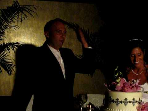 Shana & Dave Wedding - Shana Feeding Dave Wedding Cake