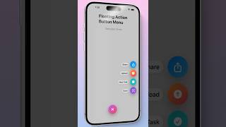 SwiftUI FAB Menu – Floating Action Button with Style ✨