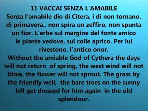 11 VACCAI SENZA L'AMABILE MEDIUM VOICE