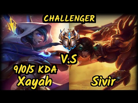 Altec (XAYAH) vs SIVIR - 9/0/5 KDA BOTTOM ADC CHALLENGER GAMEPLAY - NA