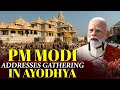 PM Modi Addresses Gathering In Ayodhya After Historic Dhwajarohan Ceremony Ram Mandir