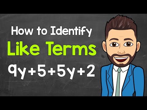 Identifying Like Terms | How to Identify Like Terms in Algebraic Expressions | Math with Mr. J