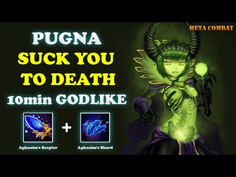 They Enjoyed Being Suck To Death - Pugna Dota 2 Mid Guide Build - 10min GODLIKE