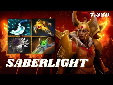 SABERLIGHT Legion Commander Offlane Pro Gameplay 7.32D - Dota 2 Full Match Gameplay