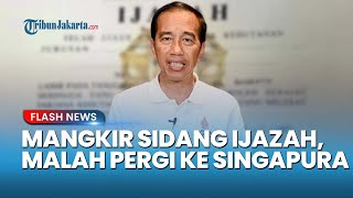 Jokowi Diterpa Sorotan: Mangkir Sidang, Alasan Kesehatan, Kini Malah Terbang ke Singapura