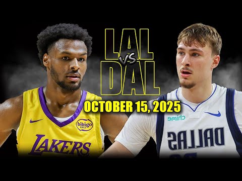 Los Angeles Lakers vs Dallas Mavericks Full Game Highlights - October 15, 2025 | NBA Preseason