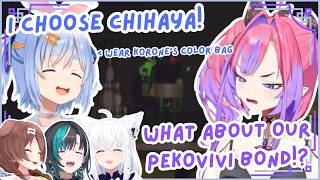 Vivi Gets NTR'ed!? Pekora CHOOSES Korone and Chihaya Instead of Her! 🤣😭 | Hololive Clip