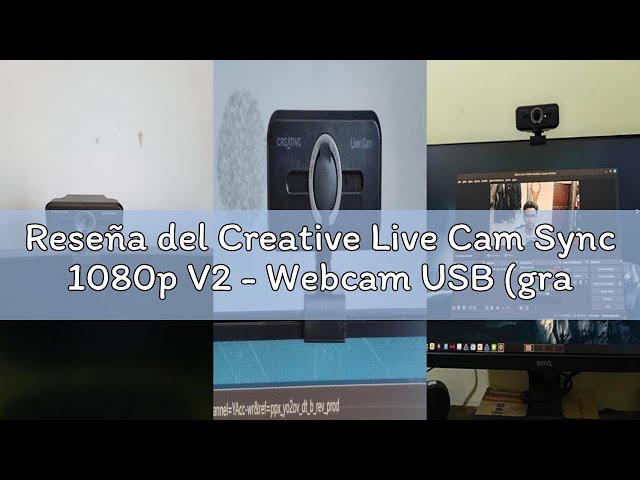 Vídeo relacionado con Creative Live Cam Sync 1080p V2 - Webcam USB (gran angular, función de silencio automático, reducción de ruido, micrófono integrado mejorado, para zoom, Skype)
