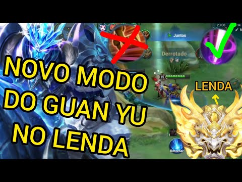 ⚠️ NOVO MODO PARA USAR GUAN YU PARTIDA LENDA ⚠️| Honor of Kings