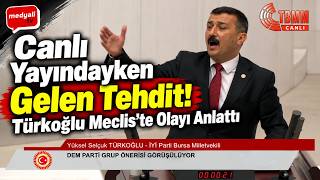 Yayını Terk Etmedi, Ardından İkinci Mesaj Geldi! Meclis'te Anlattı