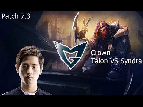 SSG Crown-Talon VS Syndra-Mid-Patch 7.3-Season 7