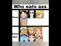 Who Eats Ass Luffy Zoro Sanji Nami Shanks Onepiece Anime Shorts Viral Trending