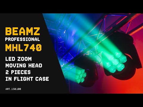 BeamZ MHL740 Led Moving Head Zoom Kit