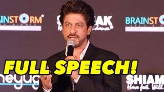Full Speech: Shah Rukh Khan Reveals His Success Mantra