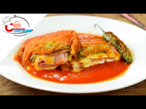Nopales Rellenos de jamón y queso Capeados