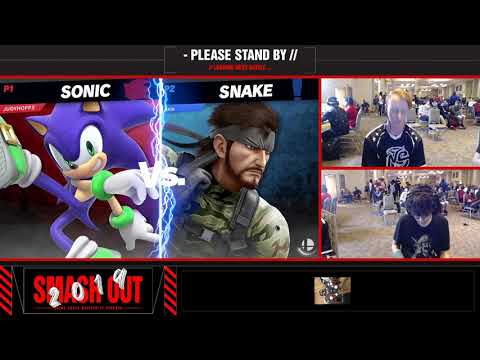 Smash Out 2019 Ultimate Tournament - PowPow (Sonic) vs ApolloKage (Snake) - Top 64 Winners