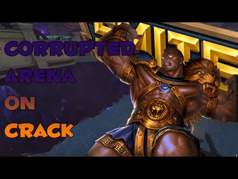 Corrupted arena on crack - smite funny moments