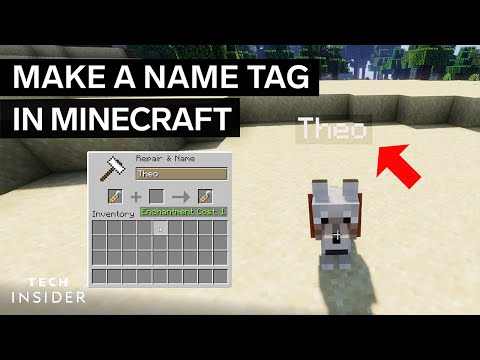 如何使一個名字標籤在威廉與（使用數據包）的標籤 (How To Make A Name Tag In Minecraft (Using Data Packs))