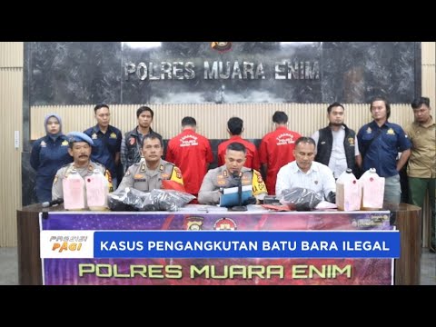 POLRES MUARA ENIM GAGALKAN PENGIRIMAN 58 TON BATU BARA DAN BBM ILEGAL
