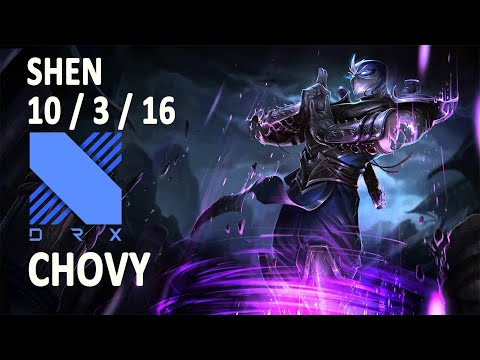 DRX Chovy SHEN vs SETT | Support | Challenger | Korea | 10/3/16 (KDA)