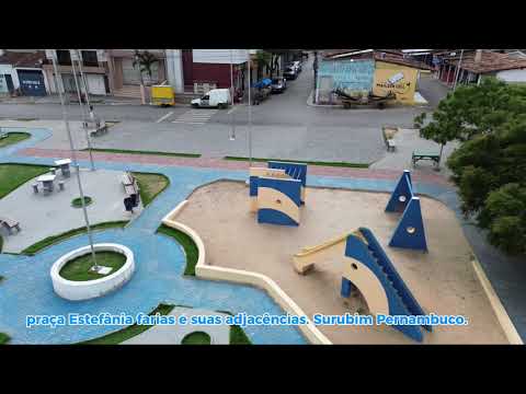 Surubim, Pernambuco, minha cidade. Em destaque praça Estefânia Farias.