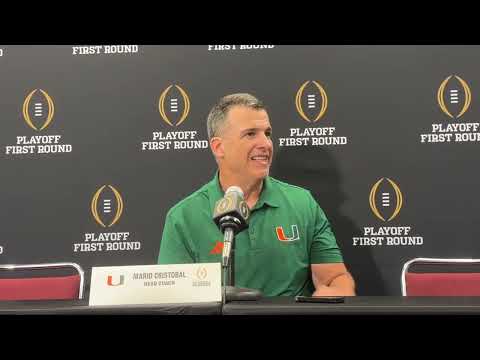 Miami Hurricanes coach Mario Cristobal post win at Texas A&M