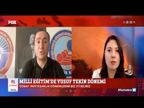 Genel Başkanımı Kadem Özbay, Milli Eğitim Bakanı olarak Yusuf Tekin`in atanmasını Fox Tv Ana Haber`de değerlendirdi. | EĞİTİM İŞ