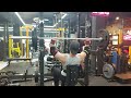 Seated barbell overhead shoulder press 80kg