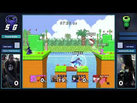 Later, SocKuhs Doubles - Prince Fluff/Motobug (R) vs reslived/SocKuh (B)