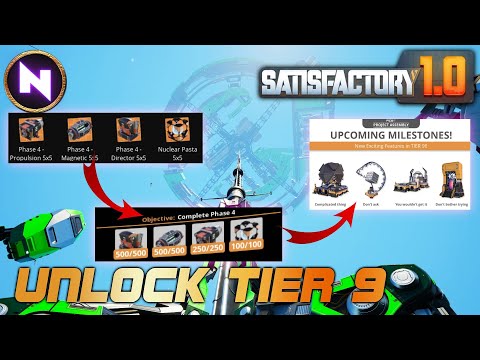 Easiest Way To COMPLETE PHASE 4 To Unlock Tier 9 | 14 |  Satisfactory 1.0 | Lets Play