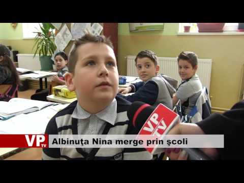 Albinuţa Nina merge prin şcoli