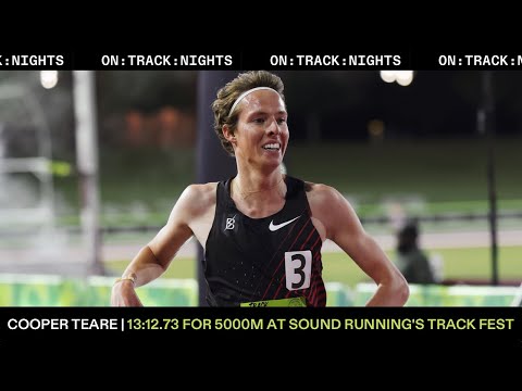 RACE BREAKDOWN: Cooper Teare Drops 53-Sec Final Lap To Run 13:12.73 5K At Sound Running's Track Fest