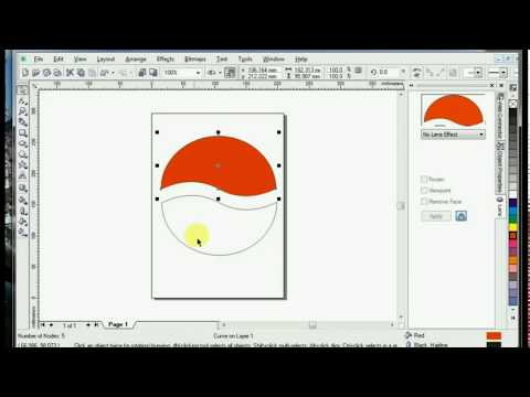 How to draw pepsi logo on Coreldraw 11.