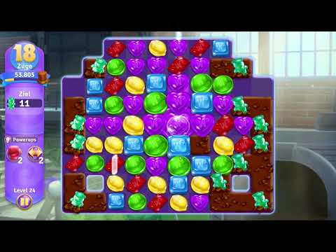 Wonka's World of Candy Level 24 no booster [Gameplay Walkthrough] [Zynga]