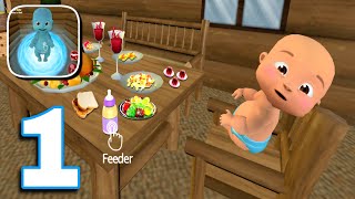 Baby in Blue: Dark Scary House Gameplay Walkthrough Part 1 || Night 1 & 2 ||