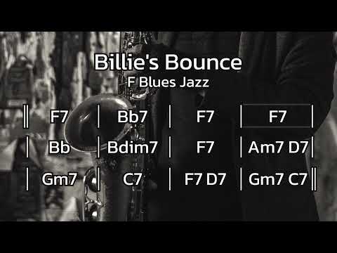 Billie's Bounce ( F Blues Jazz Swing ) Backing track 120 BPM