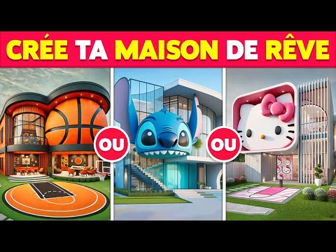 CONSTRUIS la MAISON de tes RÊVES 😍🌈 70 QUESTIONS 💜💚🧡💛 TU PRÉFÈRES...?