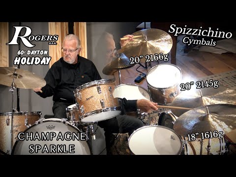 Rogers 60s Holiday Drum Set & Spizzichino Cymbals!