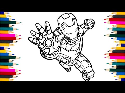 Iron Man Coloring Page - How to Draw Iron Man - Tony Stark