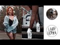 WALKING IN JEANS SHORTS PANTYHOSE AND HIGH HEELS BEAUTIFUL COMBINATION OF LEATHER AND JEANS