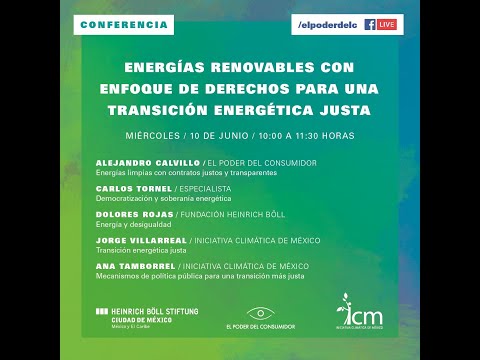 Imagen Conferencia - Energías renovables con enfoque de derechos para una  transición energética justa